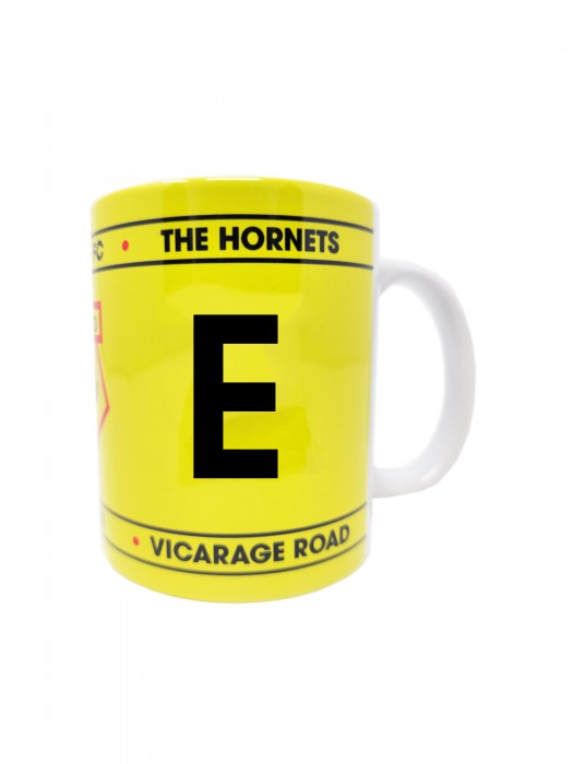 INITIAL MUG LETTER E