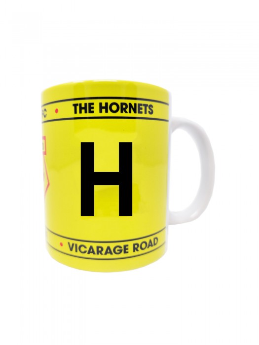 INITIAL MUG LETTER H