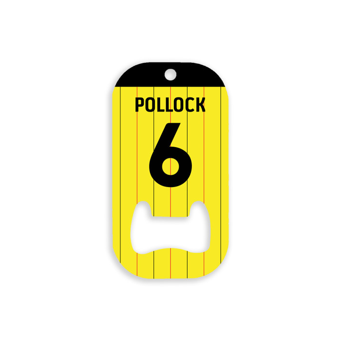 POLLOCK PLAYER BOTTLE OPENER