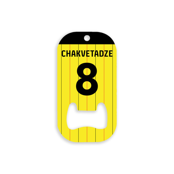 CHAKVETADZE PLAYER BOTTLE OPENER