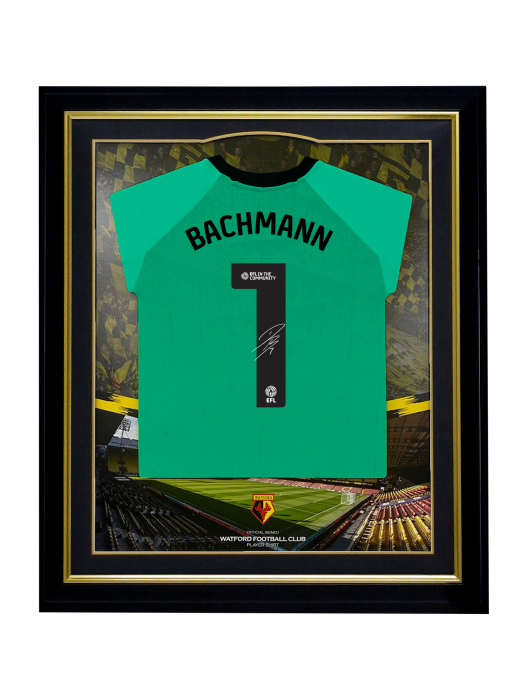 2024/25 BACHMANN SIGNED FRAMED HOME SHIRT