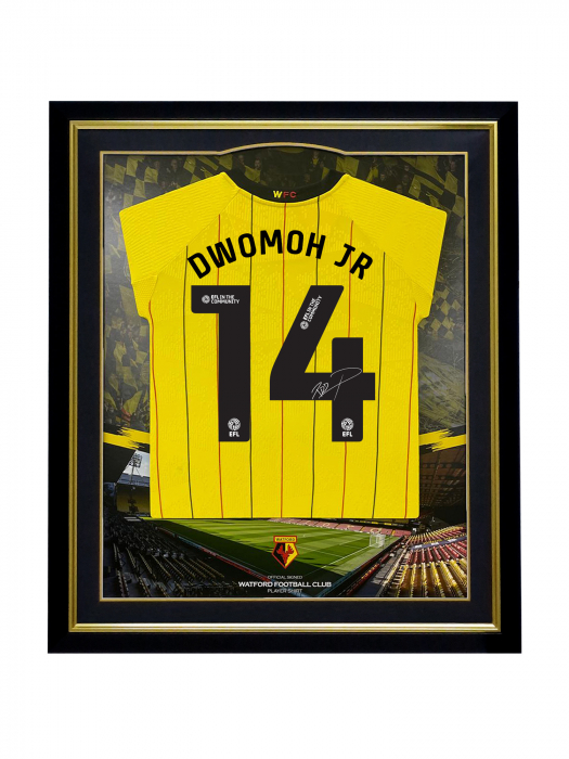 2024/25 DWOMOH SIGNED FRAMED HOME SHIRT