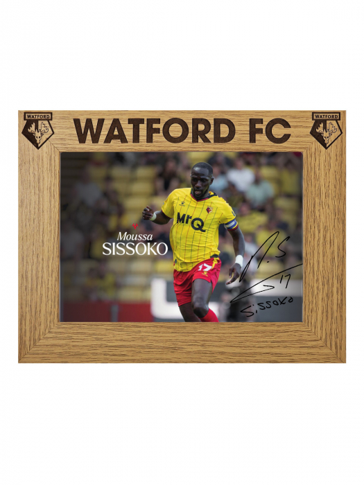 MOUSSA SISSOKO SIGNED BAMBOO PHOTO FRAME