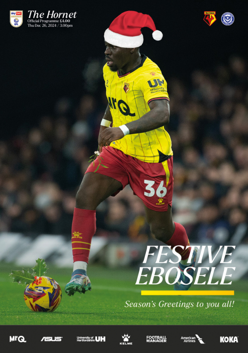 2024/25 WATFORD V PORTSMOUTH PROGRAMME