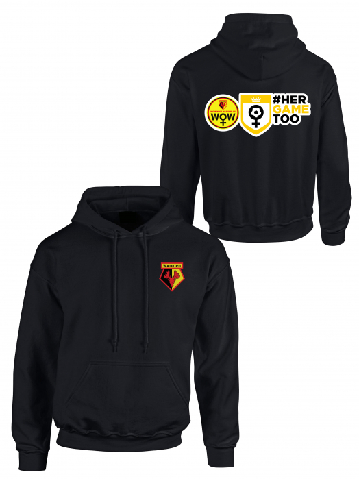 WOMEN OF WATFORD BACK PRINT HOODIE