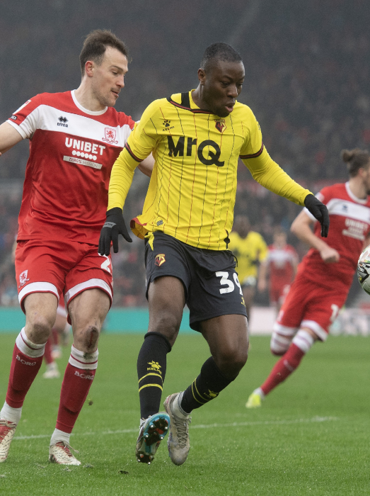 KAYEMBE WORN AND SIGNED HOME SHIRT V MIDDLESBOROU 